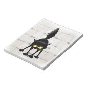 Bloc-note Dessin animé de chat noir drôle et féroce (Tourné)