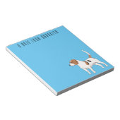 Bloc-note dessin animé de chien beagle (Incliné)