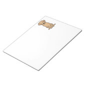 Bloc-note Dessin animé de Golden Retriever (Incliné)