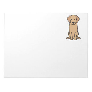 Bloc-note Dessin animé de Golden Retriever