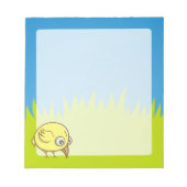Bloc-note Dessin animé d'oiseau jaune (Devant)