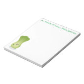 Bloc-note dessin animé mignon de bok choy (Tourné)