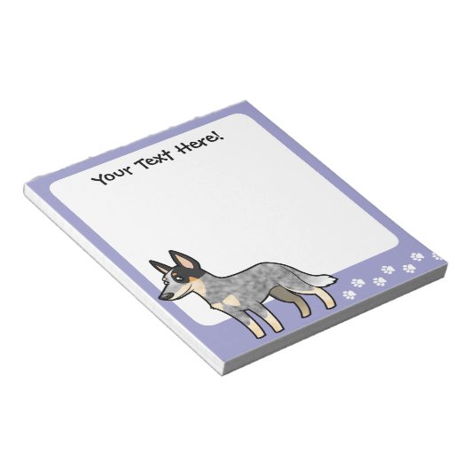 Bloc-note Dessin Australian Cattle Dog / Kelpie (Incliné)