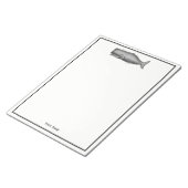 Bloc-note Dessin de baleine d'époque du XIXe siècle (Incliné)