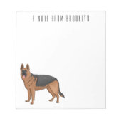 Bloc-note dessin de berger allemand (Devant)