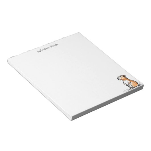 Bloc-note Dessin de capybara mignon (Incliné)