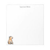 Bloc-note Dessin de capybara mignon en gribouillis  (Devant)