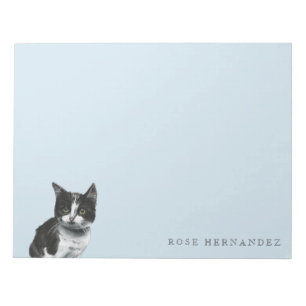 Bloc-note Dessin de chaton noir et blanc