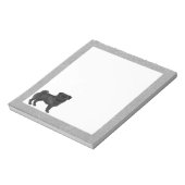 Bloc-note Dessin de chien Carlin noir mignon Illustration Ar (Tourné)