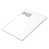 Bloc-note Dessin de chien de Terrier roux (Incliné)