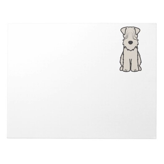 Bloc-note Dessin de chien de Terrier roux (Devant)