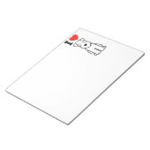 Bloc-note Dessin de chien de Terrier roux (Incliné)