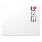 Bloc-note Dessin de chien de Terrier roux (Devant)