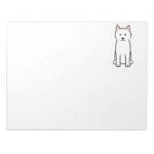 Bloc-note Dessin de Chien Samoyé (Devant)