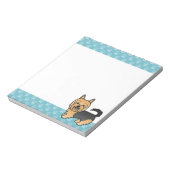 Bloc-note Dessin De Chien Terrier Australien Bleu Et Tan (Tourné)