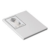 Bloc-note Dessin de collie à oreilles - Joli art original de (Incliné)