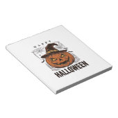 Bloc-note Dessin de gravure de citrouille joyeux Halloween v (Incliné)