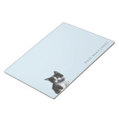 Bloc-note Dessin de Kitts Noir et Blanc (Incliné)