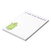 Bloc-note dessin de la patte papaye de Cute kawaii (Tourné)