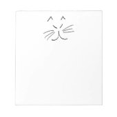 Bloc-note Dessin de ligne d'un chat (Devant)