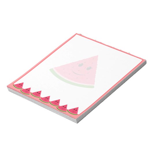 Bloc-note Dessin de pastèque mignonne personnalisé (Tourné)