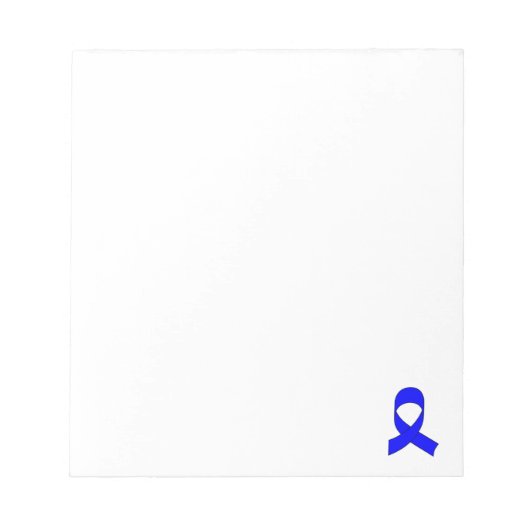 Bloc-note Dessin de ruban bleu personnalisé (Devant)