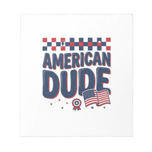 Bloc-note Dessin de T-shirt vintage patriotique américain Du