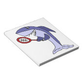 Bloc-note Dessin de tennis de requin (Incliné)