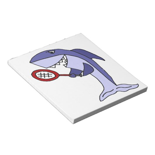Bloc-note Dessin de tennis de requin (Incliné)