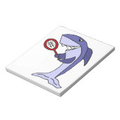 Bloc-note Dessin de tennis de requin (Tourné)