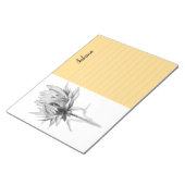 Bloc-note Dessin de tournesol artistique simple au crayon no (Incliné)