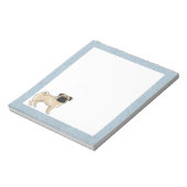 Bloc-note Dessin dessiné sur le Carlin de Foi Chien mignonne (Tourné)