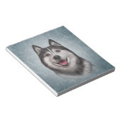 Bloc-note Dessin Dog Malamute d'Alaska (Incliné)