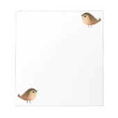 Bloc-note Dessin d'Oiseau de Bruant (Devant)