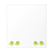 Bloc-note Dessin d'oiseau vert (Devant)