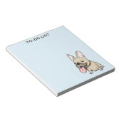 Bloc-note Dessin drôle de Bouledogue Français Frenchie Texte (Incliné)