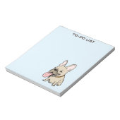 Bloc-note Dessin drôle de Bouledogue Français Frenchie Texte (Tourné)