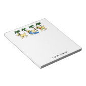 Bloc-note Dessin du cool Labradors Beach Party (Incliné)