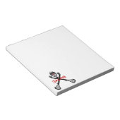 Bloc-note Dessin du Lacrosse Player (Incliné)