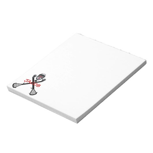 Bloc-note Dessin du Lacrosse Player (Tourné)