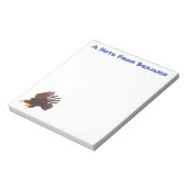 Bloc-note dessin humoristique d'aigle royal (Tourné)