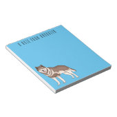 Bloc-note dessin humoristique sibérien husky (Incliné)