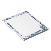 Bloc-note Dessin imprimé floral paisley complexe (Incliné)