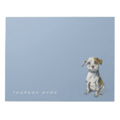 Bloc-note Dessin Pit Bull Puppy | Ajouter Votre Nom (Devant)