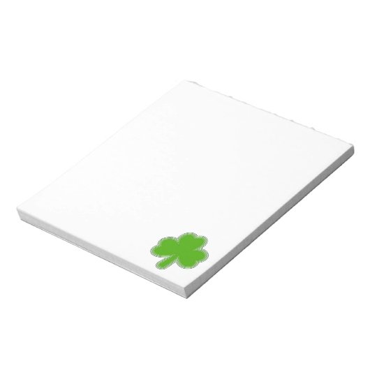Bloc-note Dessin Shamrock De Saint Patrick (Tourné)