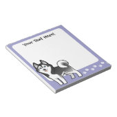 Bloc-note Dessin Sibérien Husky / Malamute d'Alaska (Incliné)