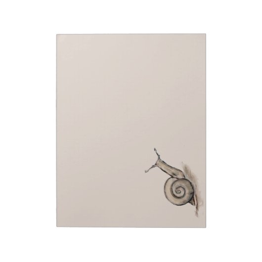 Bloc-note Dessin zen original pastel Snail (Tourné)