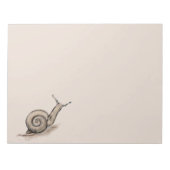 Bloc-note Dessin zen original pastel Snail (Devant)