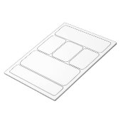 Bloc-note Dessinez vos propres BD et histoire - Modèles blan (Incliné)