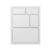 Bloc-note Dessinez vos propres BD Histoire Blank Modèles (Tourné)